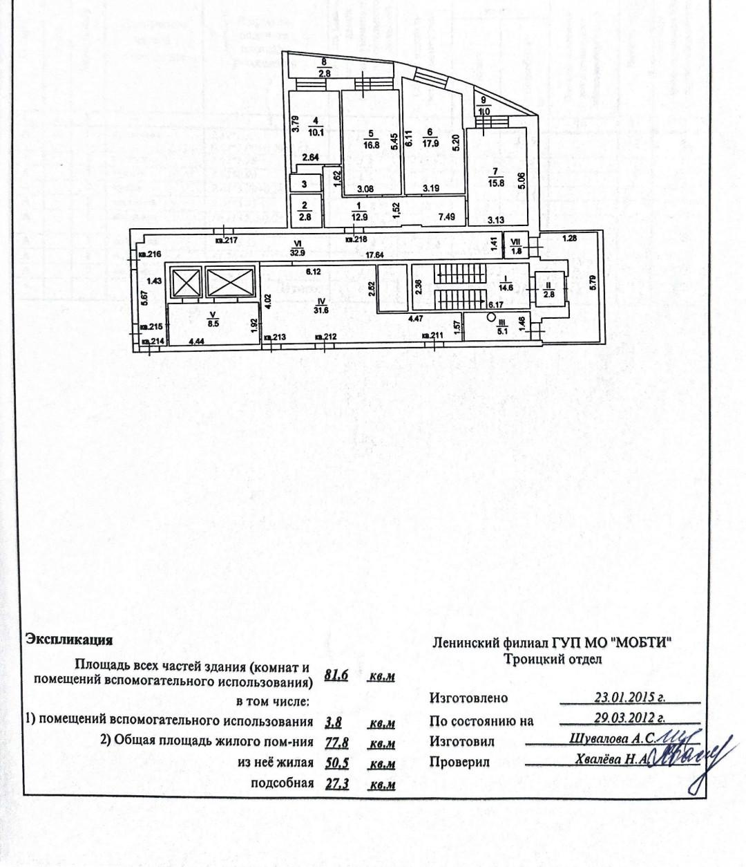 3-комнатная 81.6 м2 в ЖК undefined корпус null этаж 11