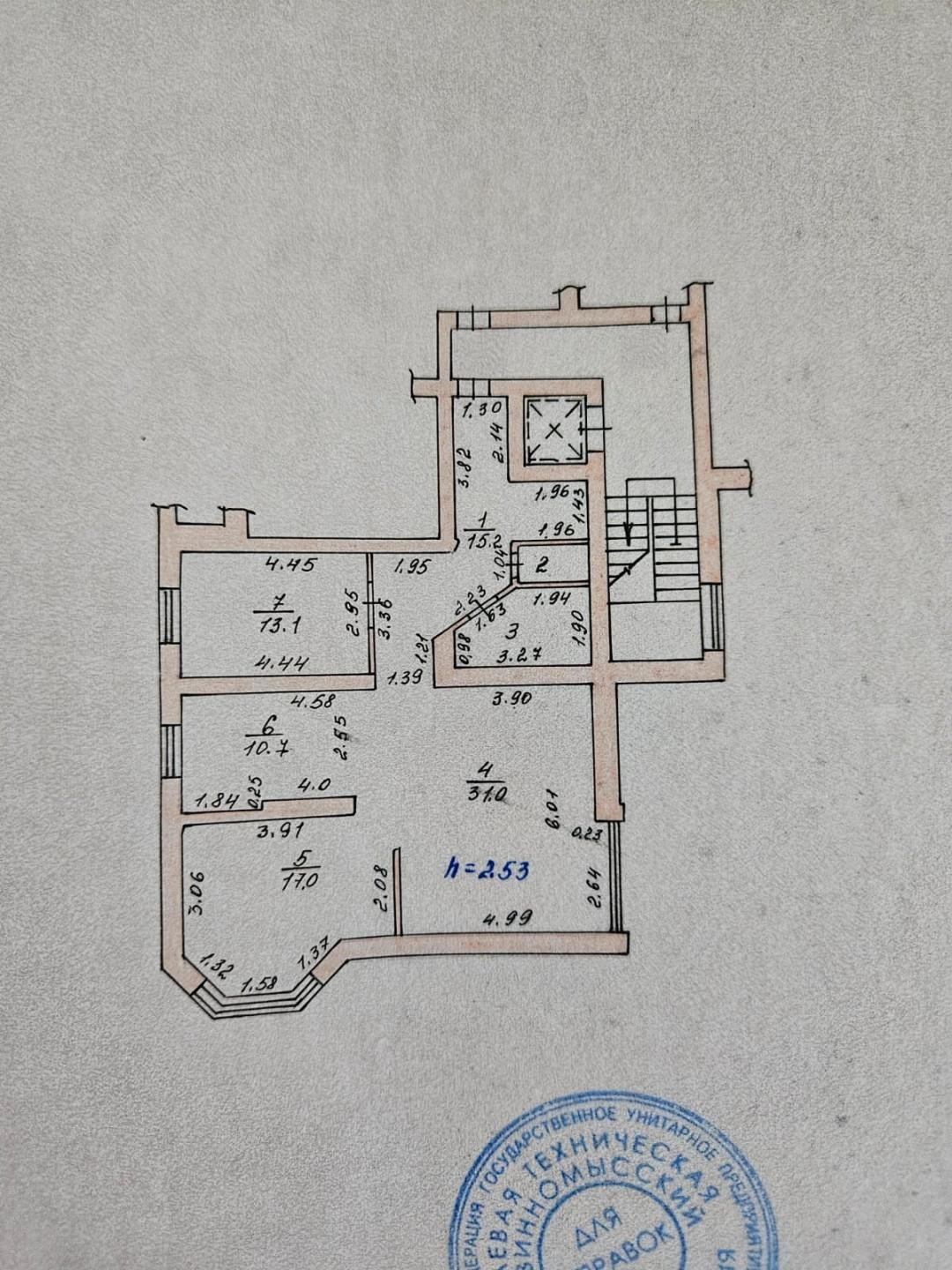 3-комнатная 94 м2 в ЖК undefined корпус null этаж 8
