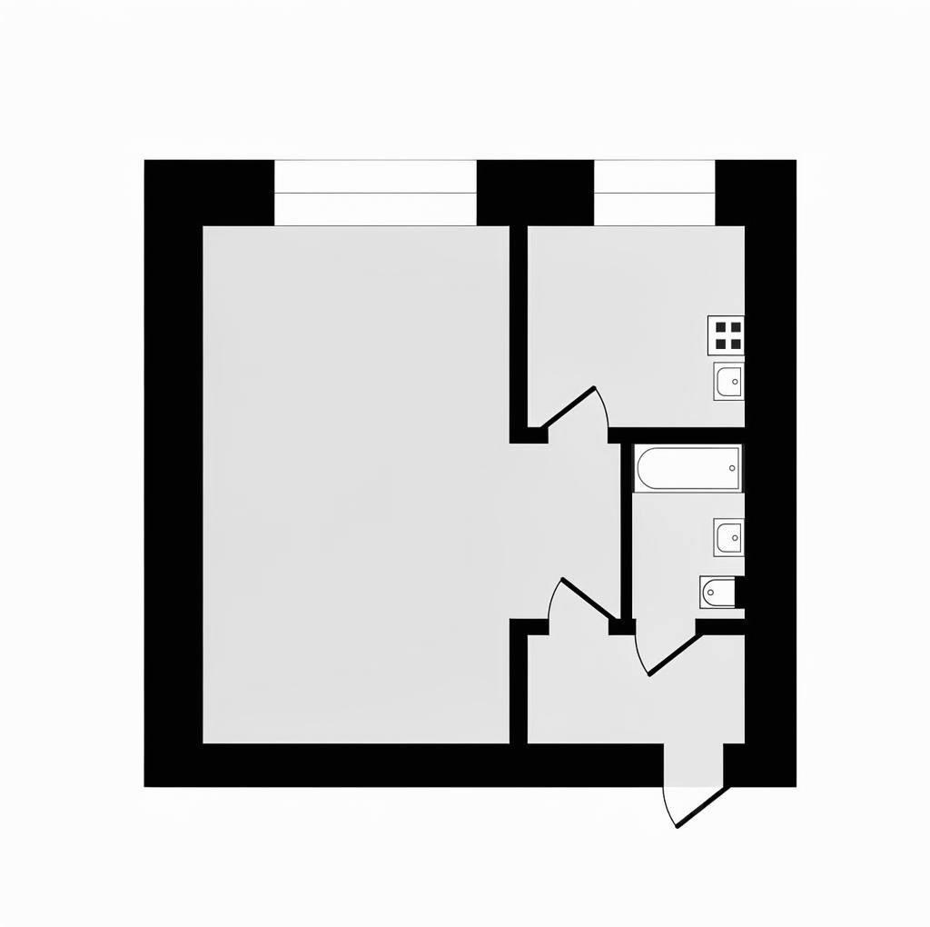 1-комнатная 33 м2 в ЖК undefined корпус null этаж 2