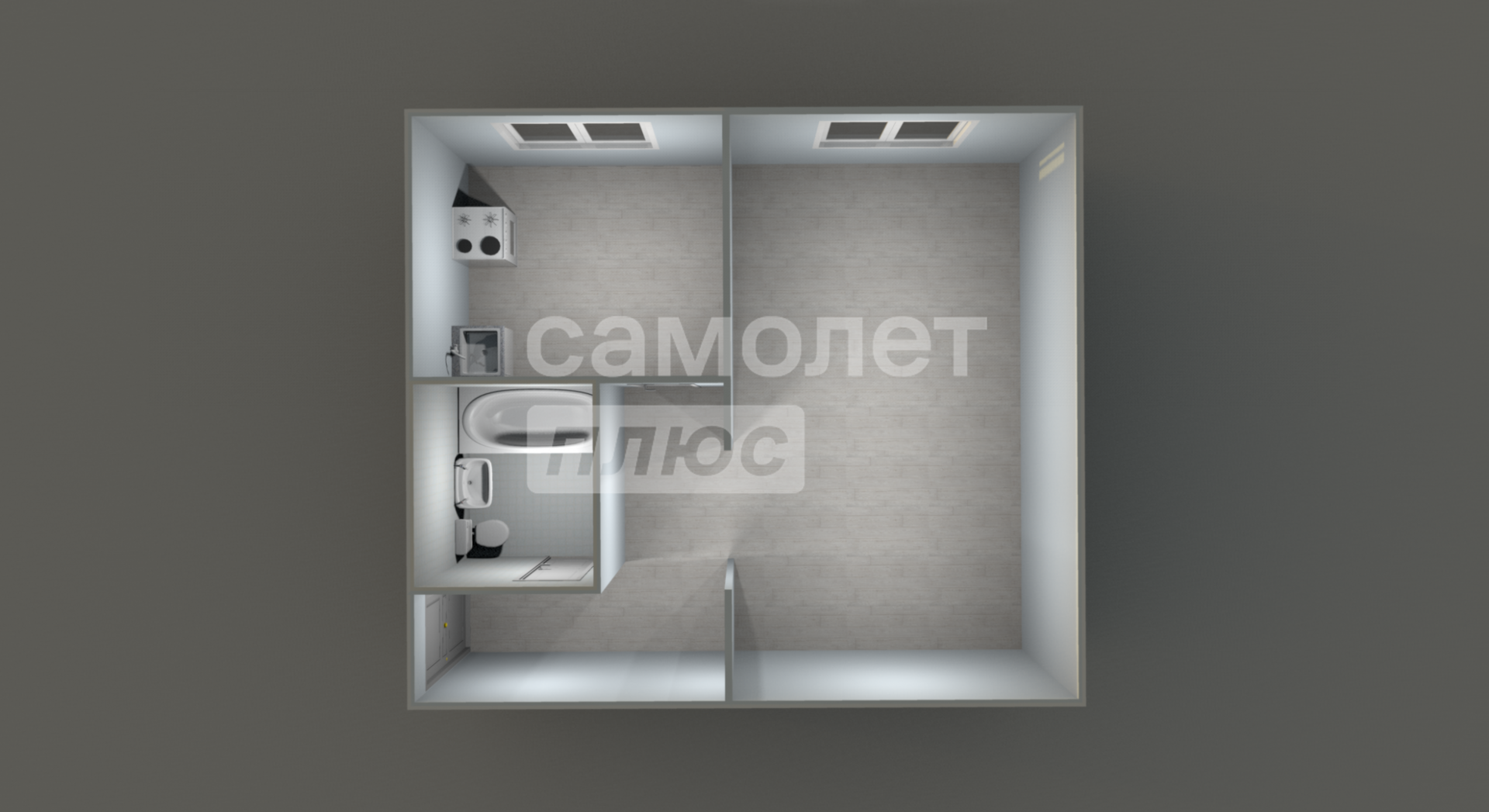 1-комнатная 30.6 м2 в ЖК undefined корпус null этаж 3