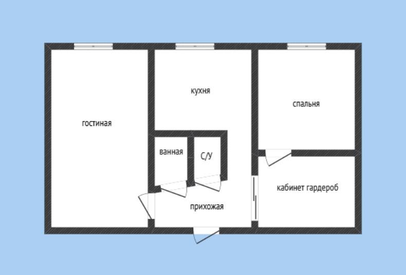 2-комнатная 50 м2 в ЖК undefined корпус null этаж 1