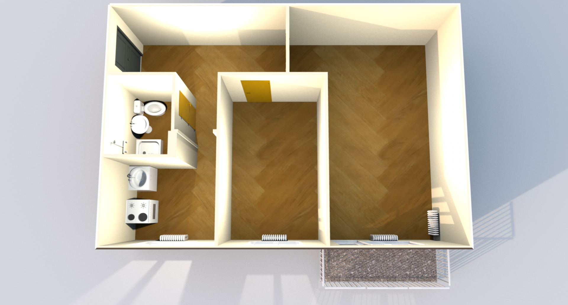 2-комнатная 45.3 м2 в ЖК undefined корпус null этаж 5