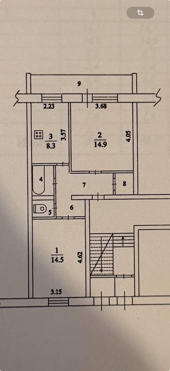 2-комнатная 49.7 м2 в ЖК undefined корпус null этаж 1