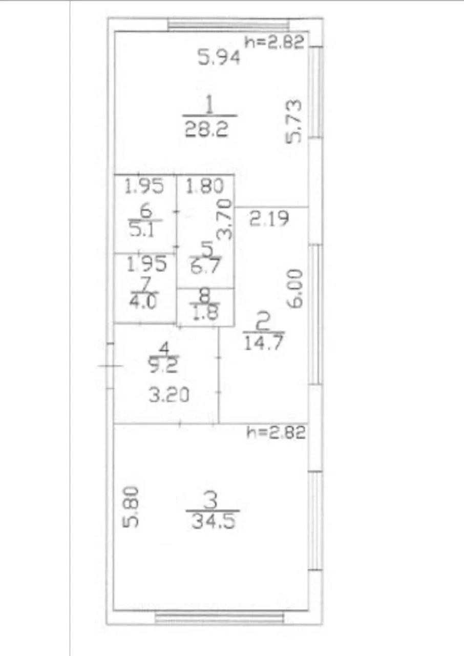 3-комнатная 104.2 м2 в ЖК undefined корпус null этаж 4