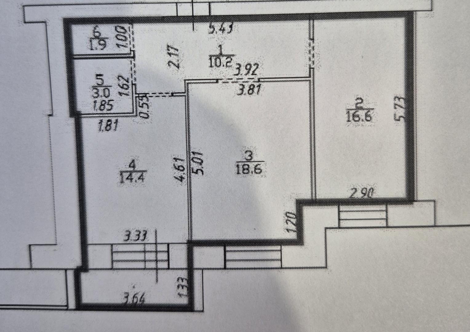 2-комнатная 64.7 м2 в ЖК undefined корпус null этаж 9