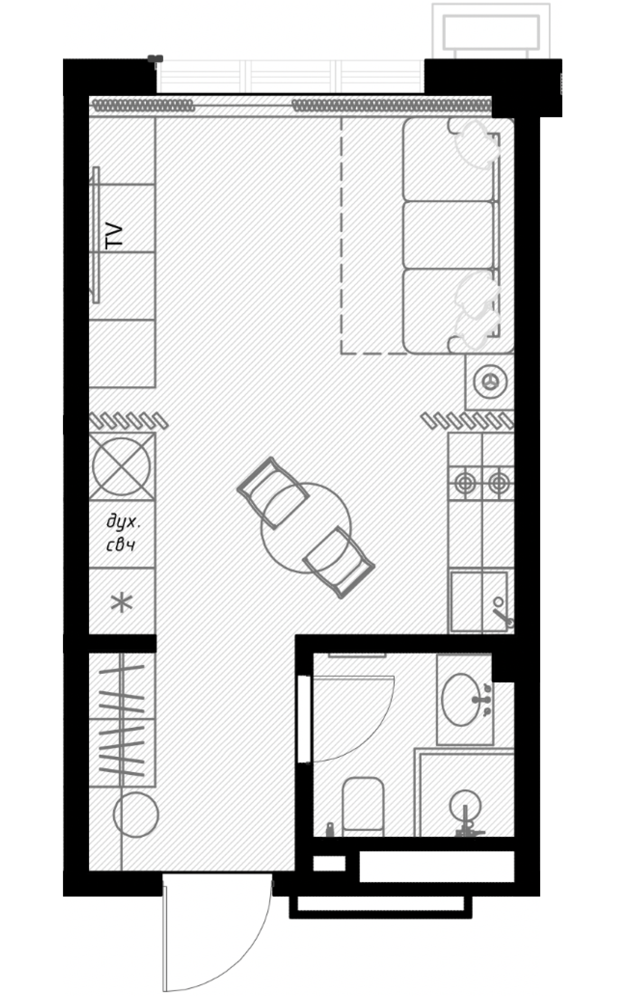 Студия 25 м2 в ЖК Оlivia корпус null этаж 6