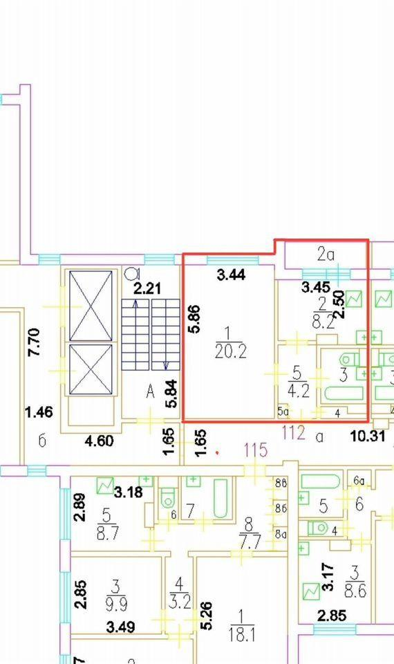 1-комнатная 37 м2 в ЖК undefined корпус null этаж 15