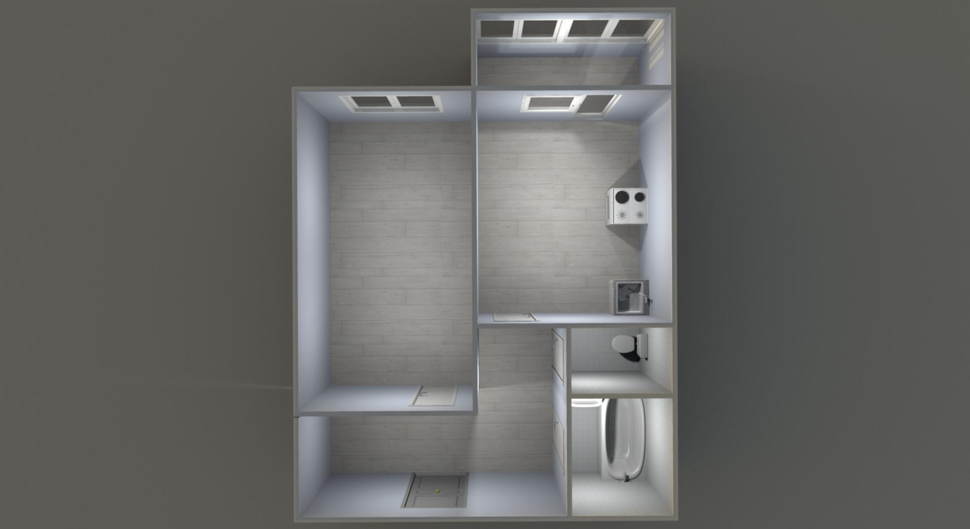 1-комнатная 39.1 м2 в ЖК undefined корпус null этаж 1