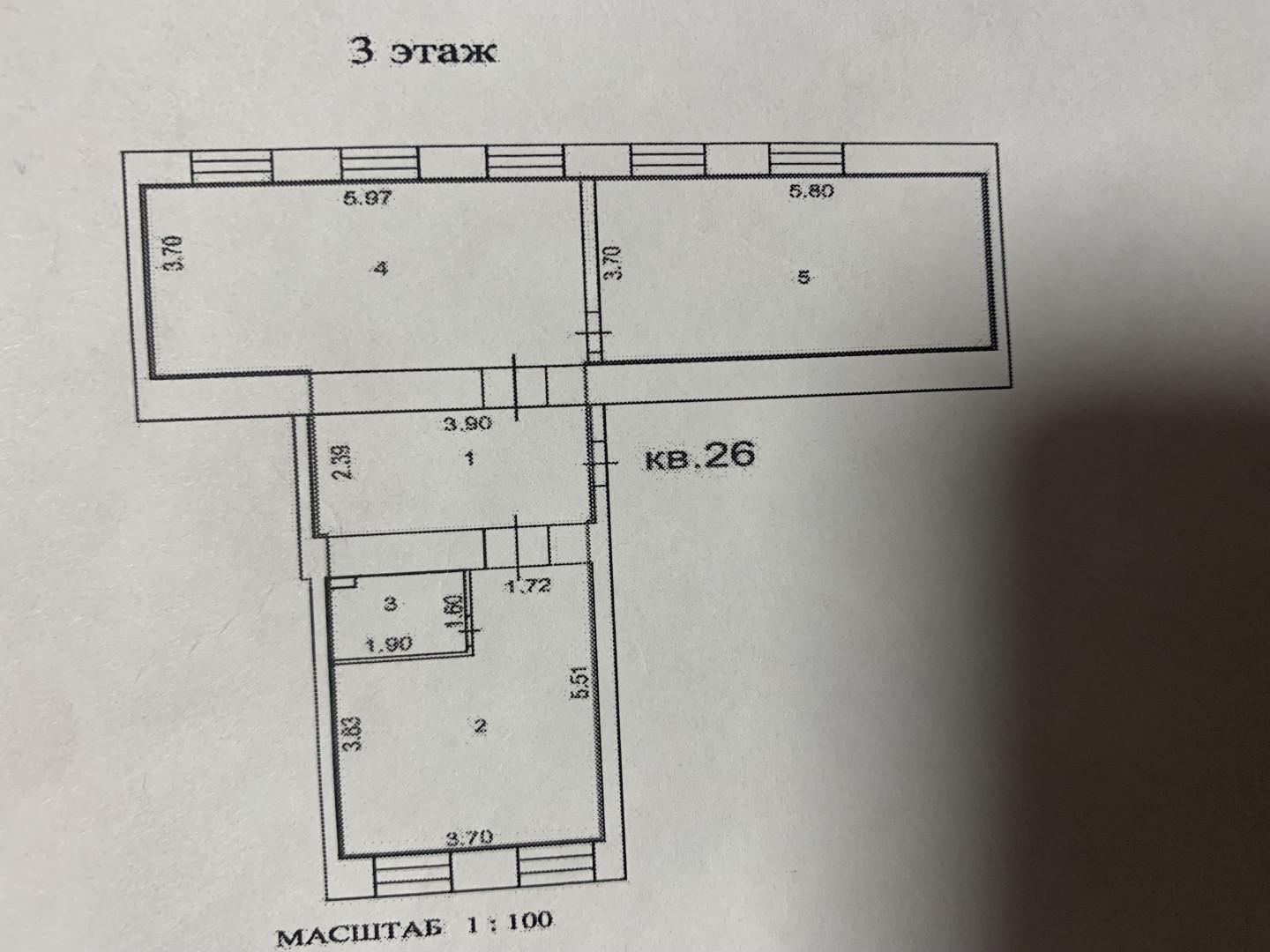 3-комнатная 73.1 м2 в ЖК undefined корпус null этаж -2