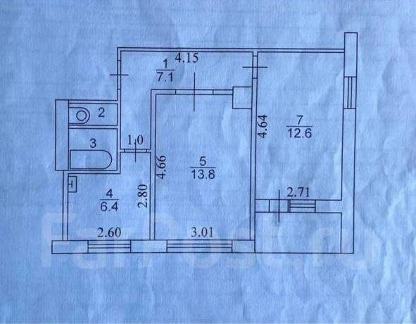 2-комнатная 43.2 м2 в ЖК undefined корпус null этаж 4