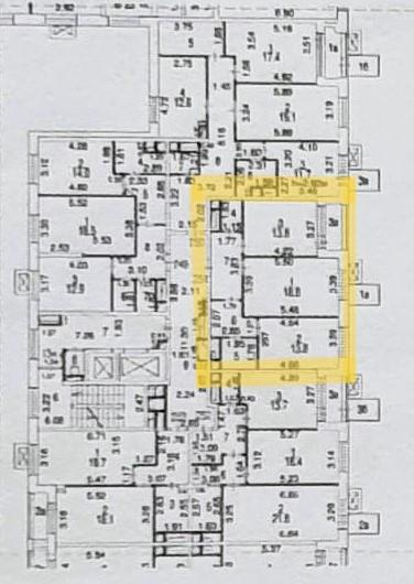 2-комнатная 63.1 м2 в ЖК undefined корпус null этаж 3