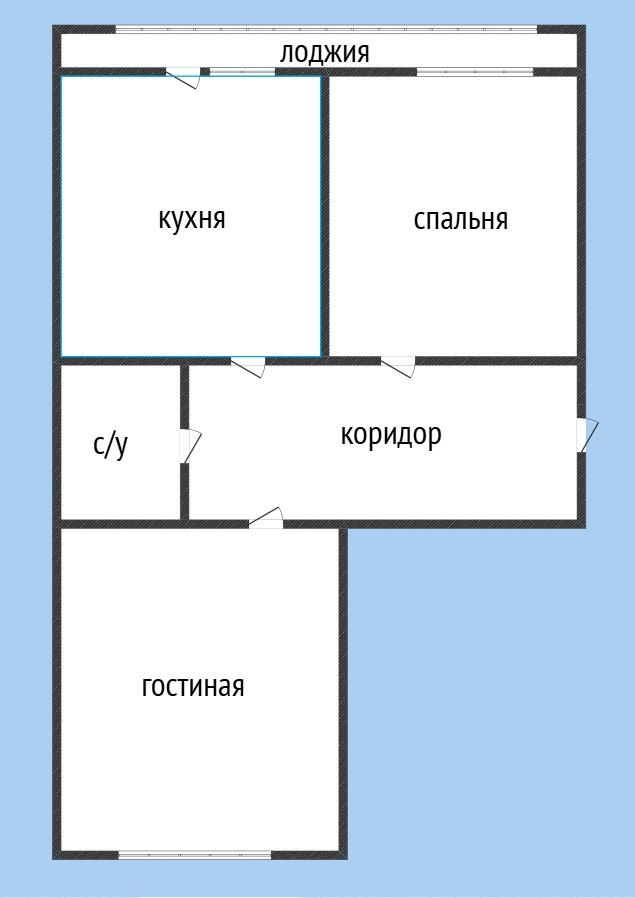 2-комнатная 76 м2 в ЖК undefined корпус null этаж 4