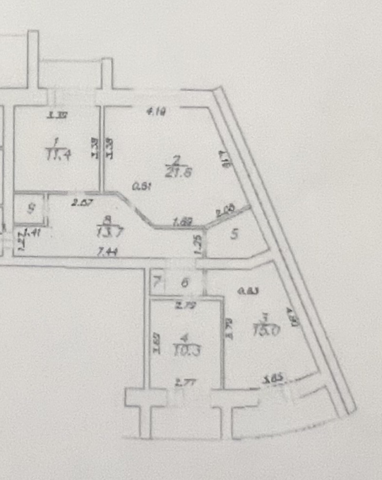 3-комнатная 89.8 м2 в ЖК undefined корпус null этаж 4