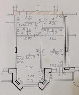 1-комнатная 46.7 м2 в ЖК undefined корпус null этаж 8