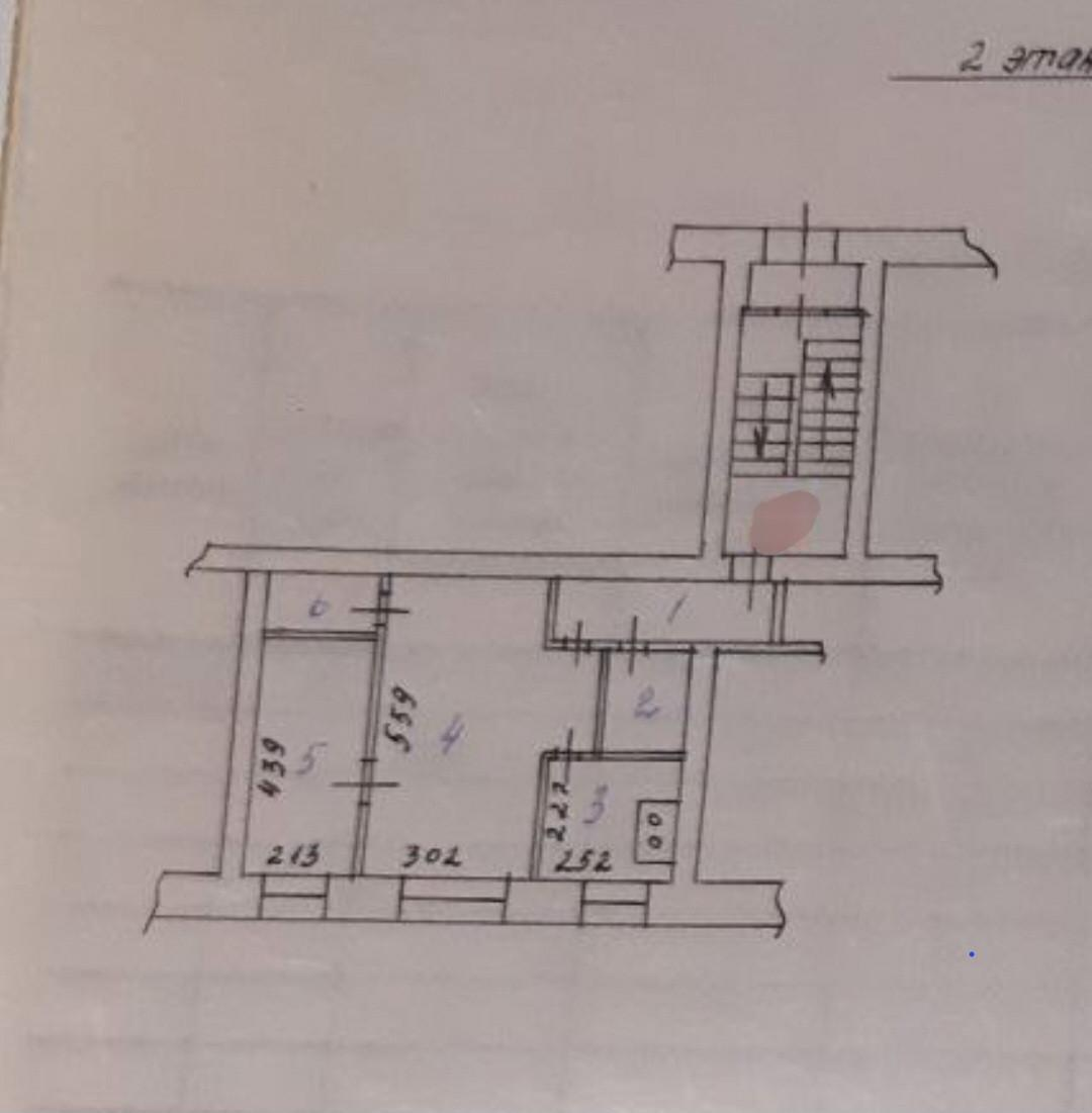 2-комнатная 42.8 м2 в ЖК undefined корпус null этаж 2