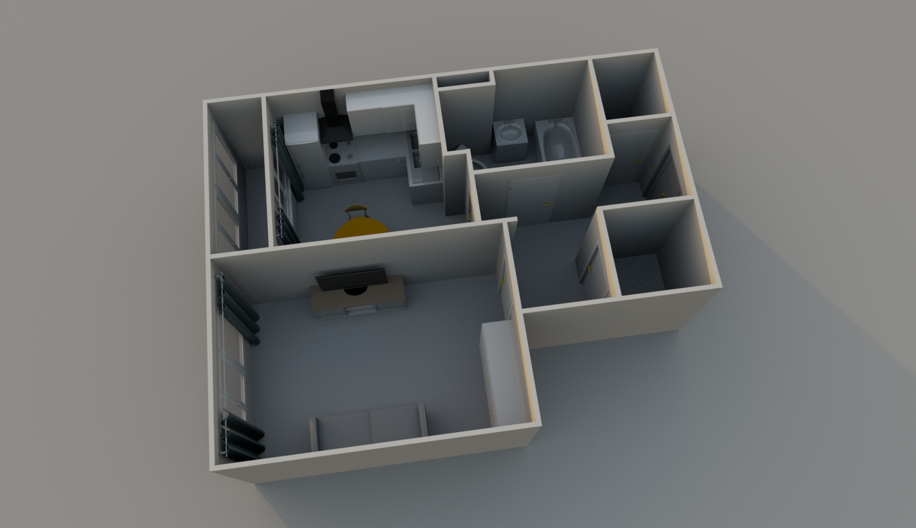 1-комнатная 42.3 м2 в ЖК undefined корпус null этаж 4