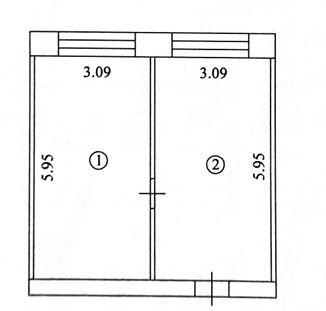 2-комнатная 36.8 м2 в ЖК undefined корпус null этаж -2