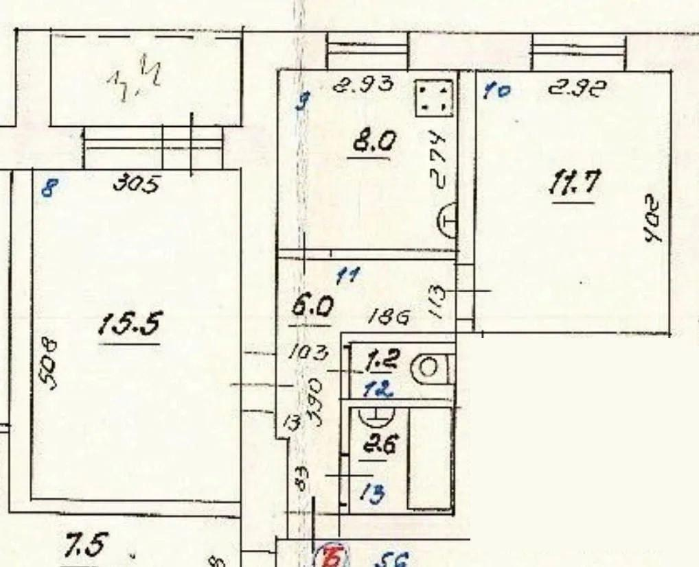 2-комнатная 45 м2 в ЖК undefined корпус null этаж 2