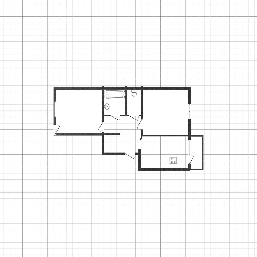 2-комнатная 58.5 м2 в ЖК undefined корпус null этаж 10