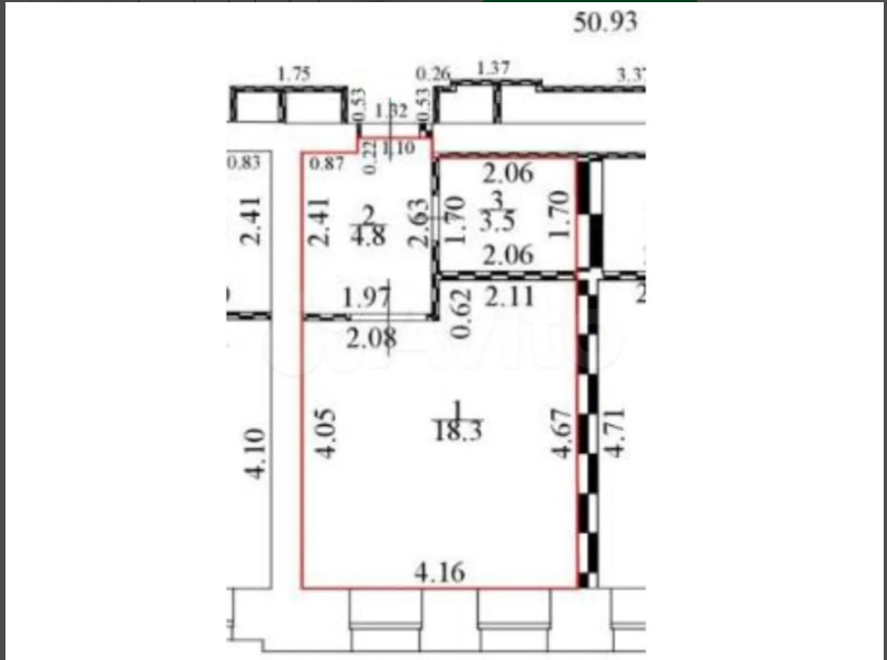 Студия 26.6 м2 в ЖК undefined корпус null этаж 4