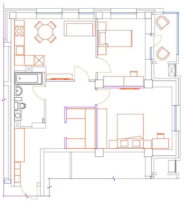 3-комнатная 71.6 м2 в ЖК undefined корпус null этаж 5