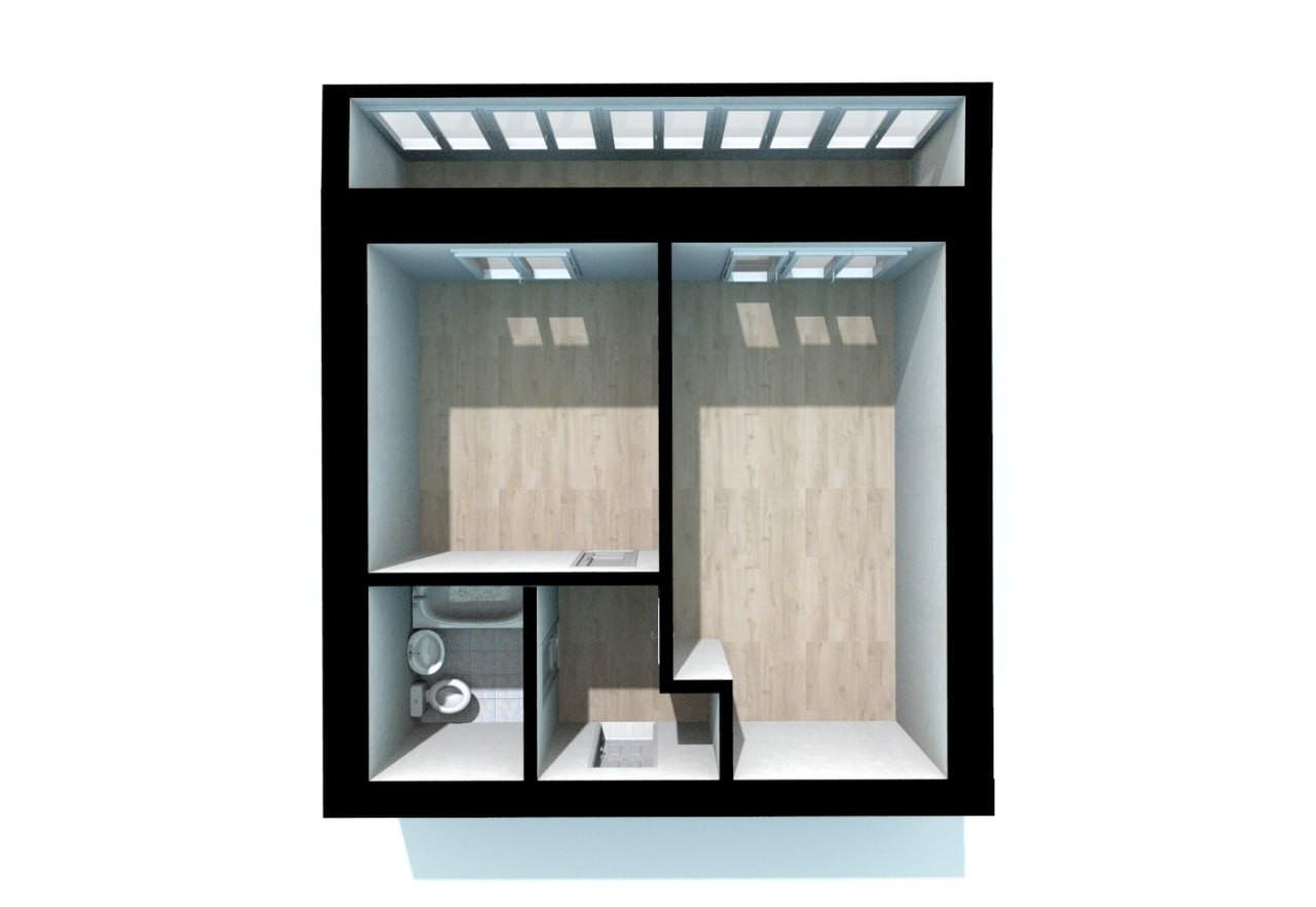 1-комнатная 35.4 м2 в ЖК undefined корпус null этаж 4