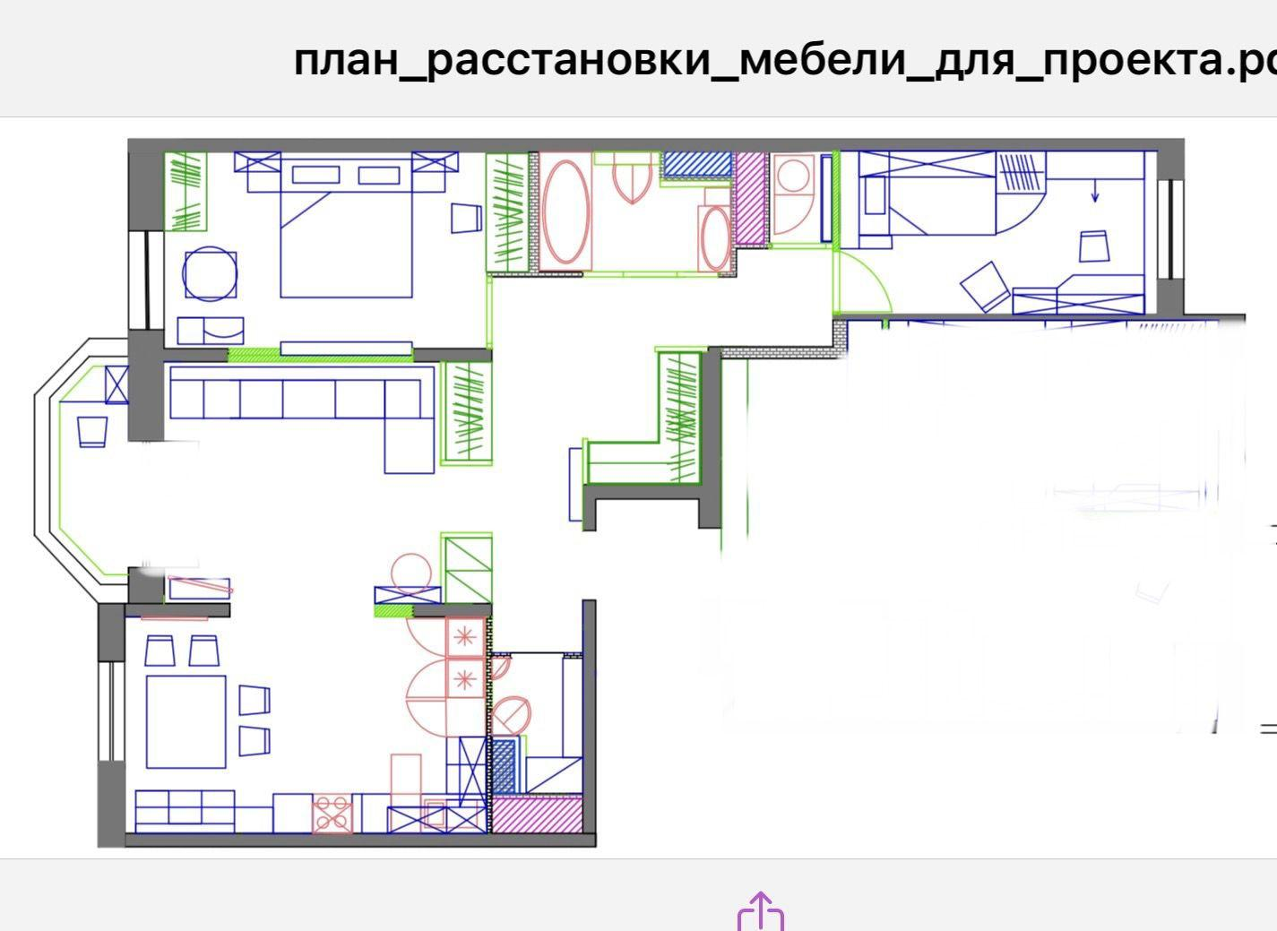 3-комнатная 91 м2 в ЖК undefined корпус null этаж 10