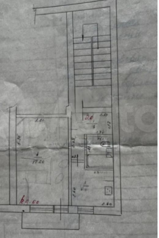 1-комнатная 32 м2 в ЖК undefined корпус null этаж 2