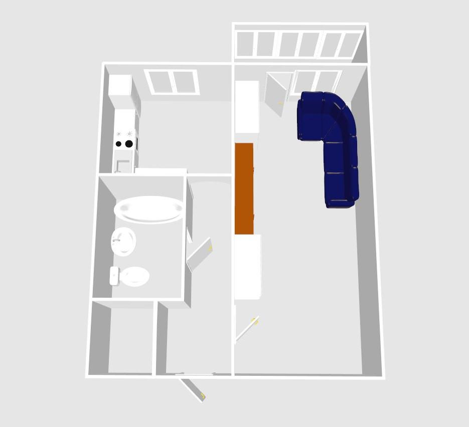 1-комнатная 39.7 м2 в ЖК undefined корпус null этаж 2