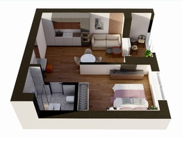 1-комнатная 45.4 м2 в ЖК undefined корпус null этаж 10