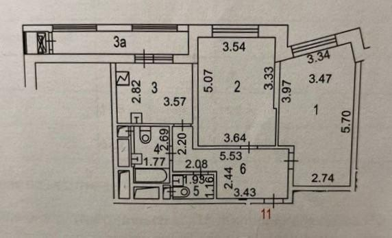 2-комнатная 70.5 м2 в ЖК undefined корпус null этаж 4