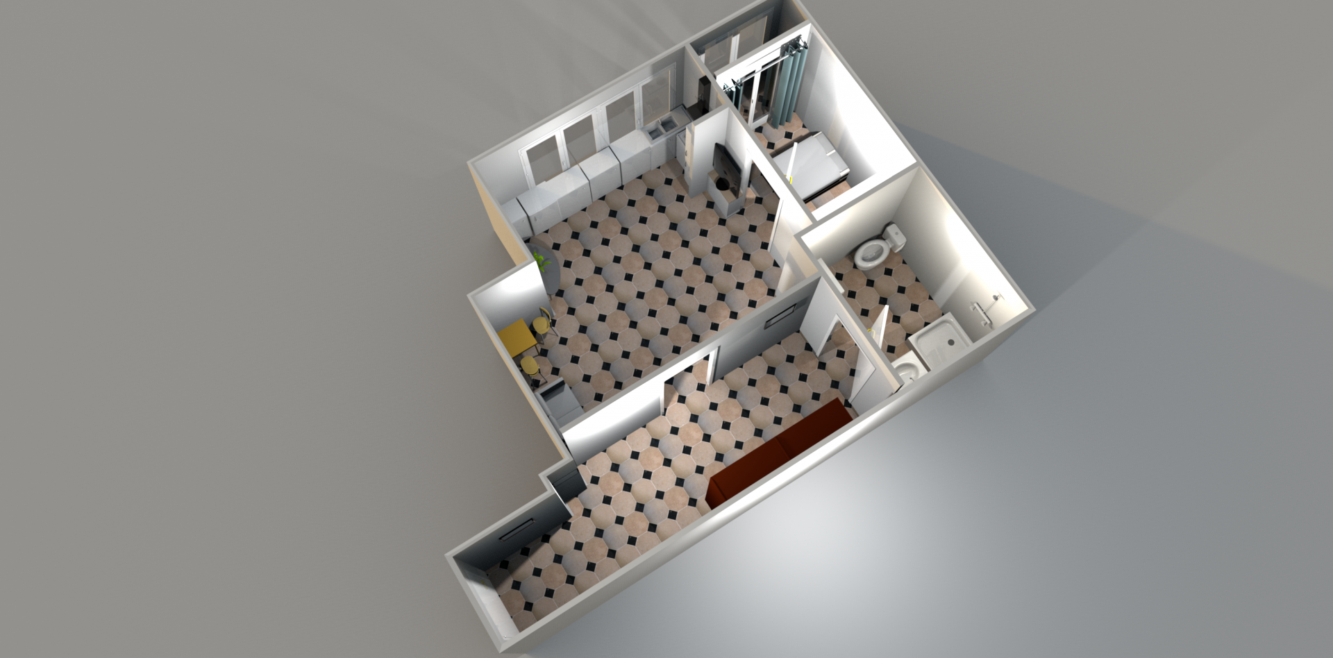 1-комнатная 42.7 м2 в ЖК undefined корпус null этаж 7