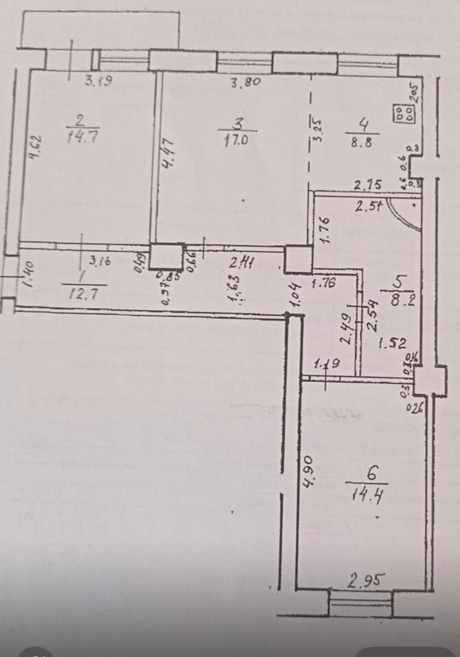 3-комнатная 75.8 м2 в ЖК undefined корпус null этаж 3