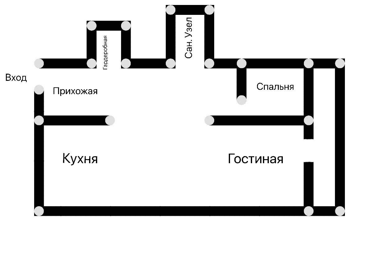 1-комнатная 34.7 м2 в ЖК undefined корпус null этаж 1