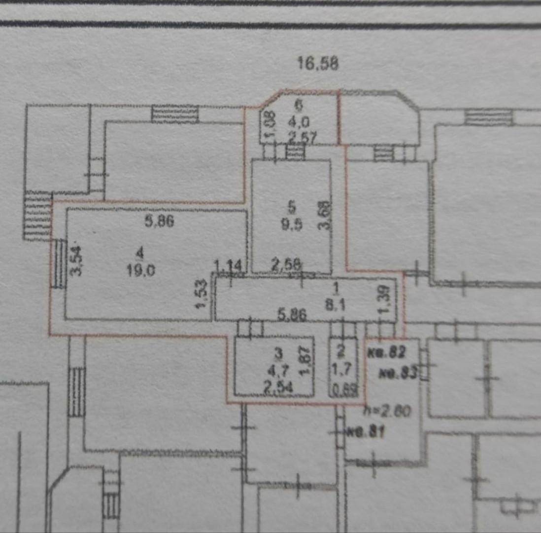 1-комнатная 43 м2 в ЖК undefined корпус null этаж 1