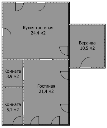 Студия 65.3 м2 в ЖК undefined корпус null этаж null