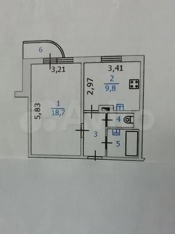 1-комнатная 37.2 м2 в ЖК undefined корпус null этаж 14