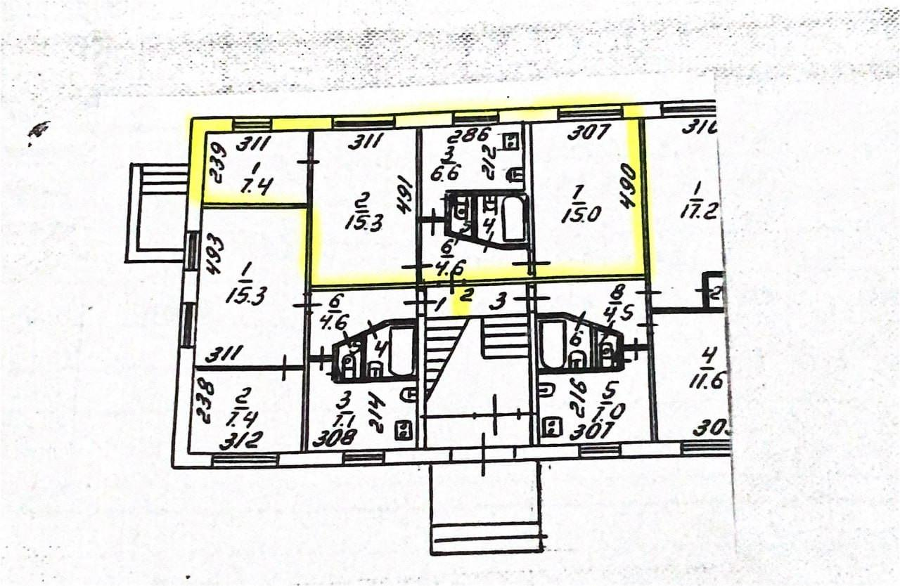 3-комнатная 51.6 м2 в ЖК undefined корпус null этаж 1