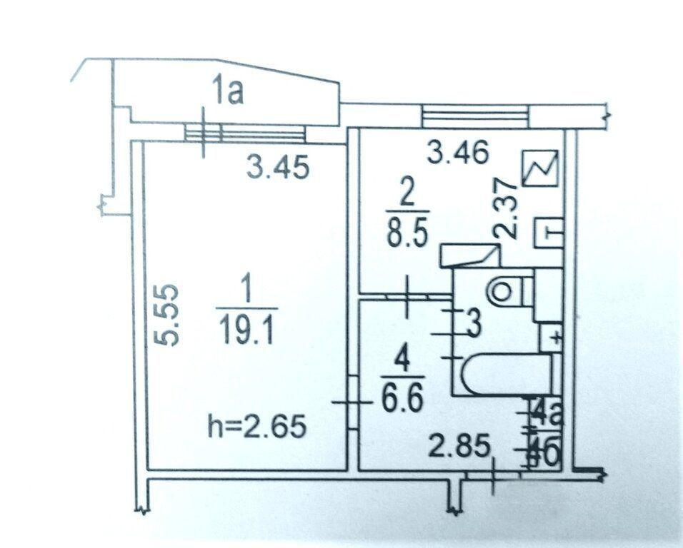 1-комнатная 38.2 м2 в ЖК undefined корпус null этаж 17
