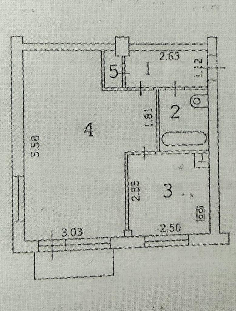 1-комнатная 30.7 м2 в ЖК undefined корпус null этаж 5