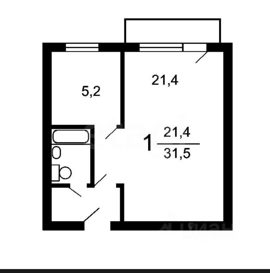 Студия 21.4 м2 в ЖК undefined корпус null этаж 7