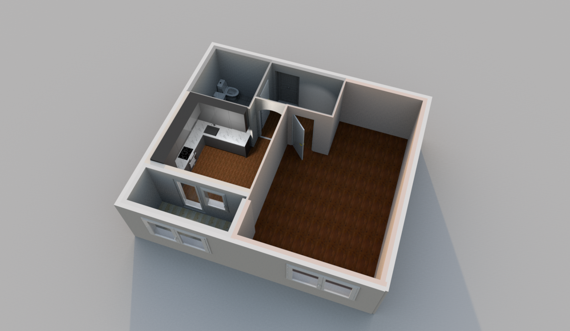 1-комнатная 36.7 м2 в ЖК undefined корпус null этаж 3