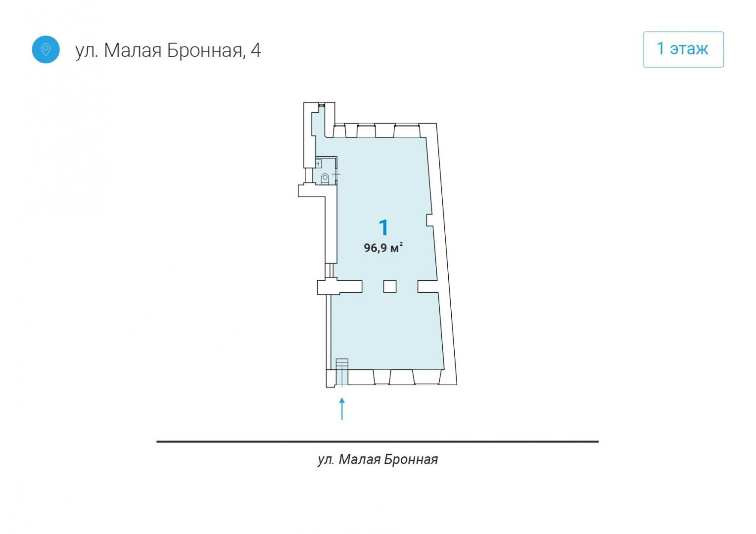 Студия 96.9 м2 в ЖК undefined корпус null этаж null