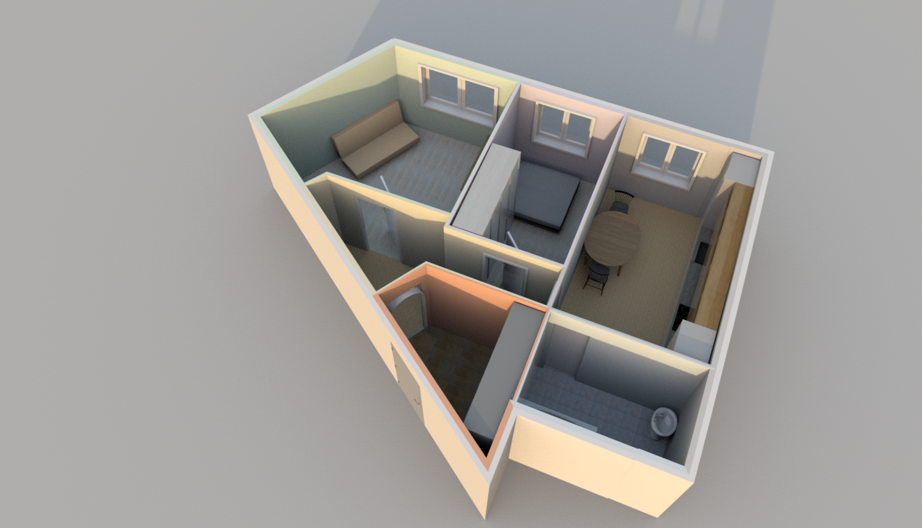 2-комнатная 65.8 м2 в ЖК undefined корпус null этаж 4