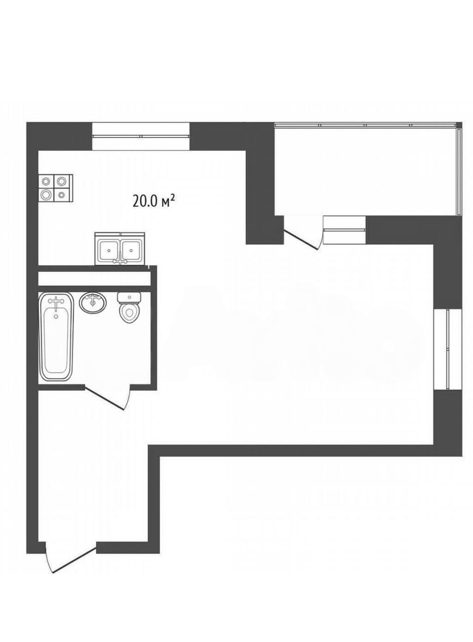 Студия 34.1 м2 в ЖК undefined корпус null этаж 4