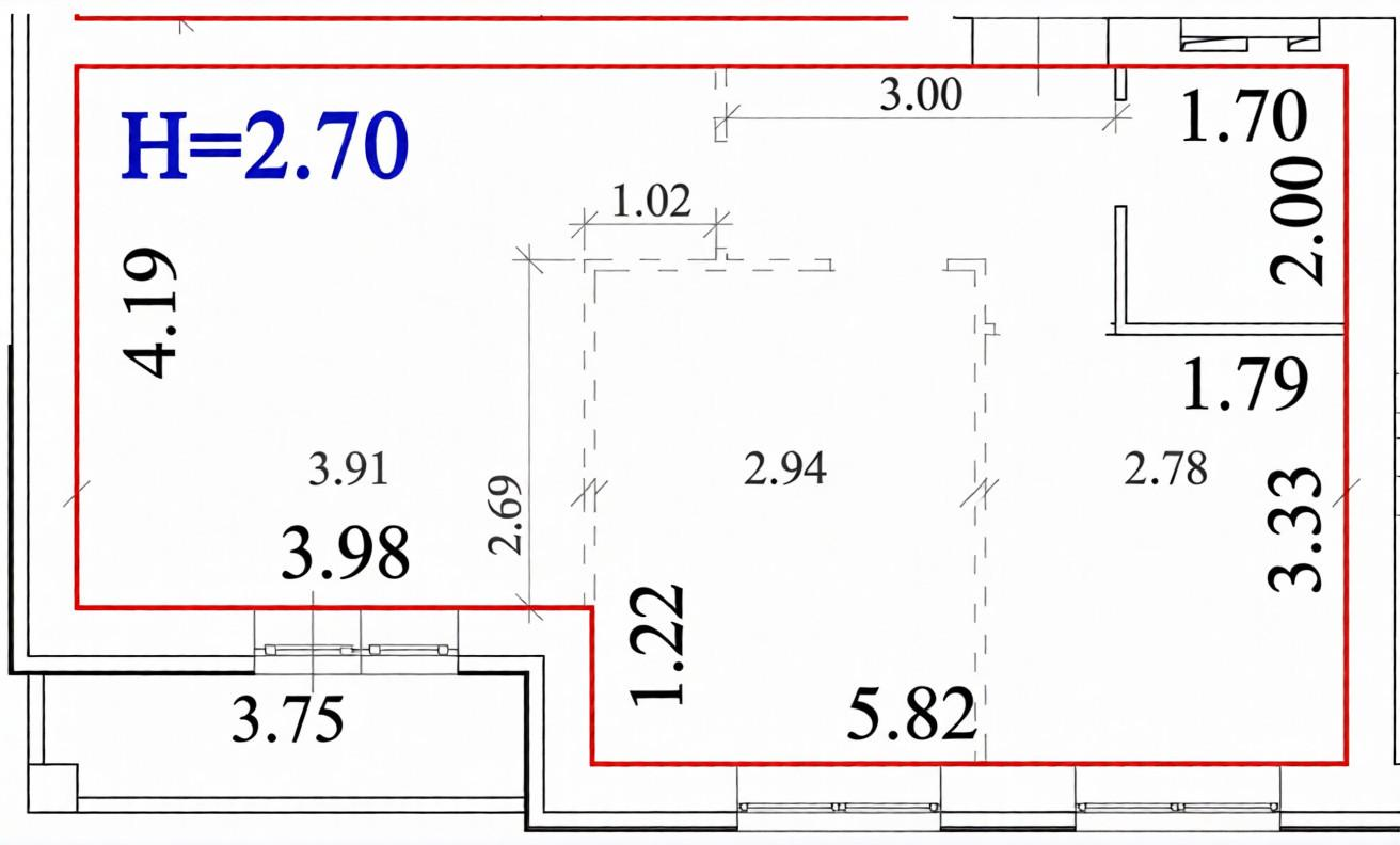 1-комнатная 46.6 м2 в ЖК undefined корпус null этаж 4