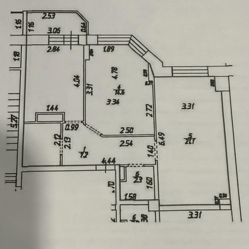 2-комнатная 59.8 м2 в ЖК undefined корпус null этаж 3