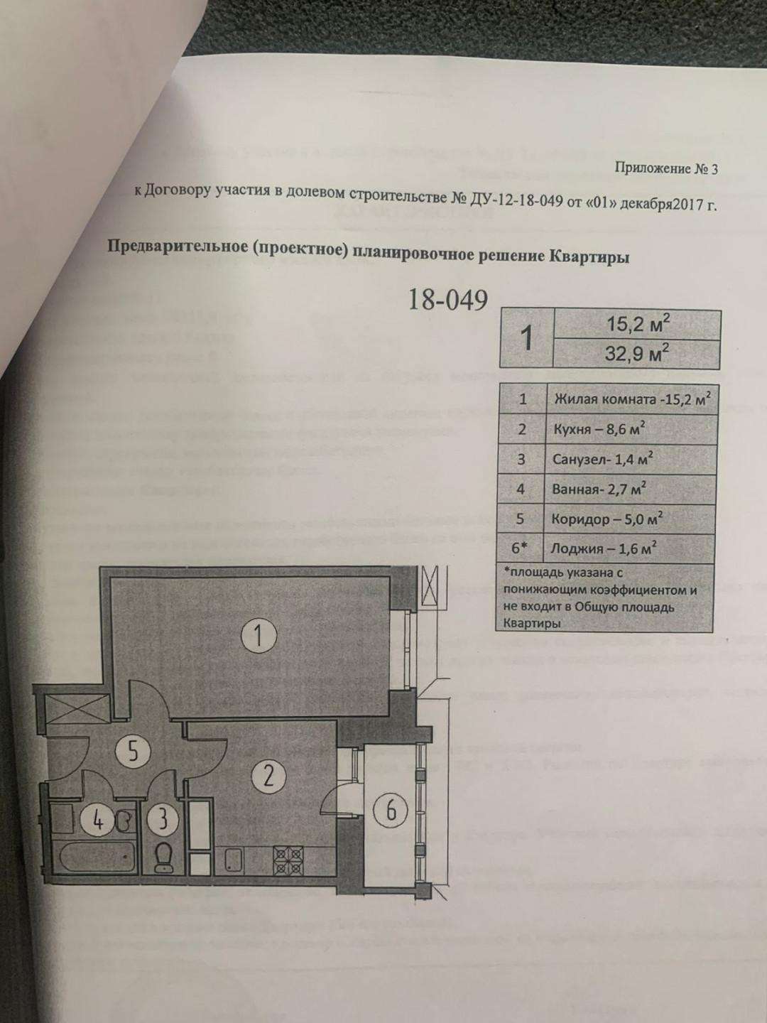 1-комнатная 33 м2 в ЖК undefined корпус null этаж 2