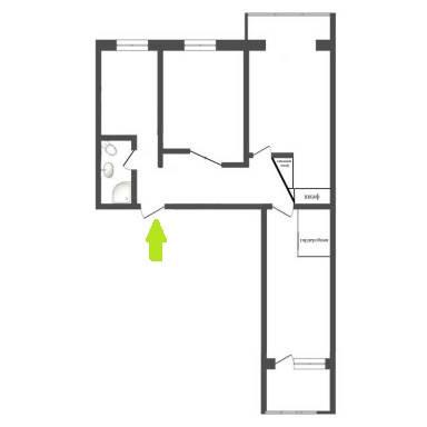 3-комнатная 62 м2 в ЖК undefined корпус null этаж 6