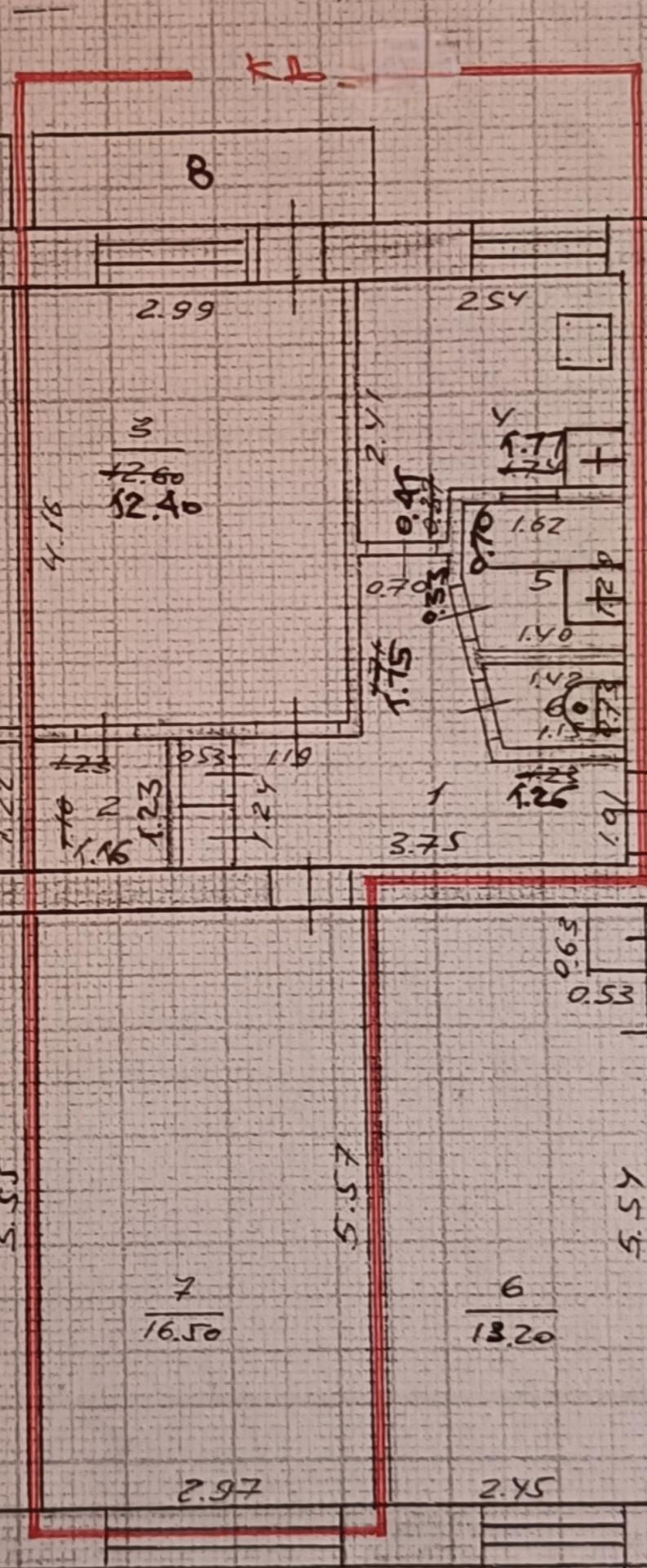 2-комнатная 45.3 м2 в ЖК undefined корпус null этаж 4